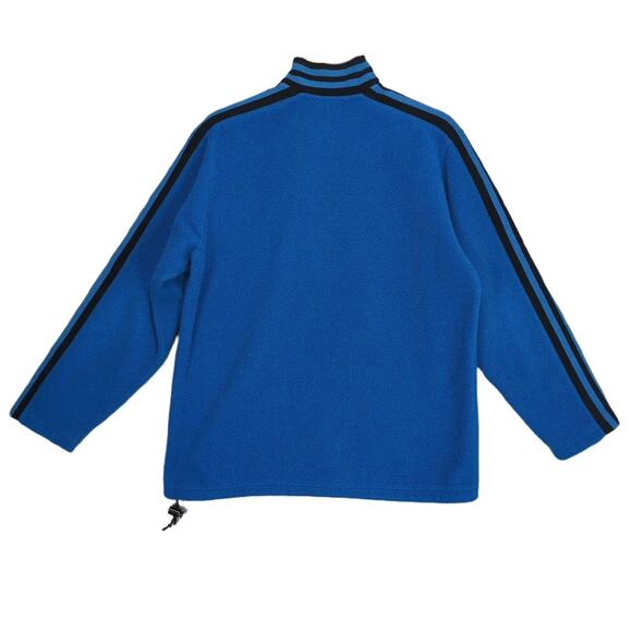 Vtg 90s Polo Jeans Ralph Lauren Men's S Blue 1/4 Zip Fleece Pullover Jacket USA - Picture 2 of 6
